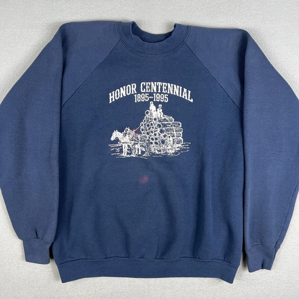 VTG‎ Honor Centennial Sweatshirt Fits Large Ragland 1990s Logging Lumber USA